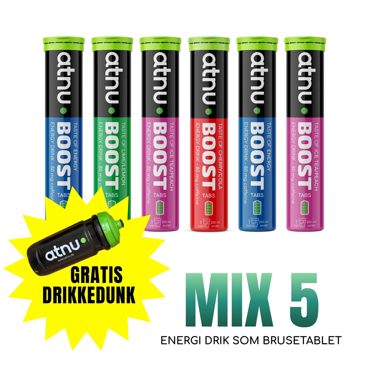 BOOST - MIX5 INCL. GRATIS DRIKKEDUNK