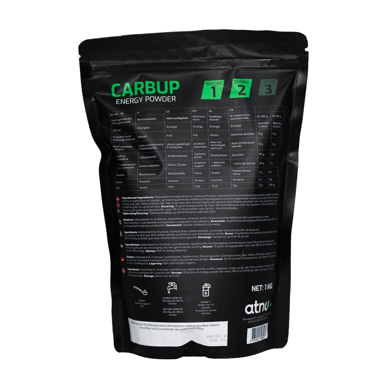 CARBUP ENERGY POWDER – APPLE